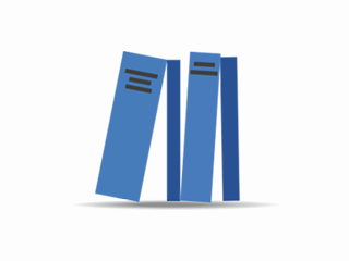 Blue files icon