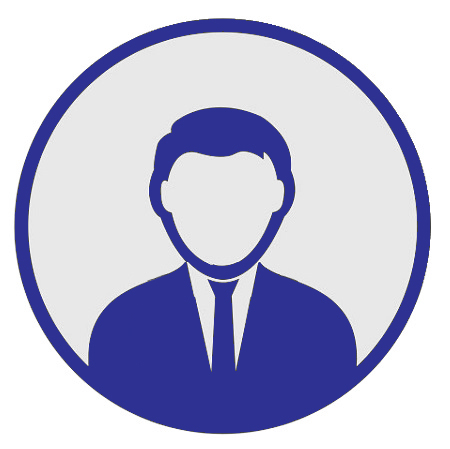 Head and shoulders graphic of a man